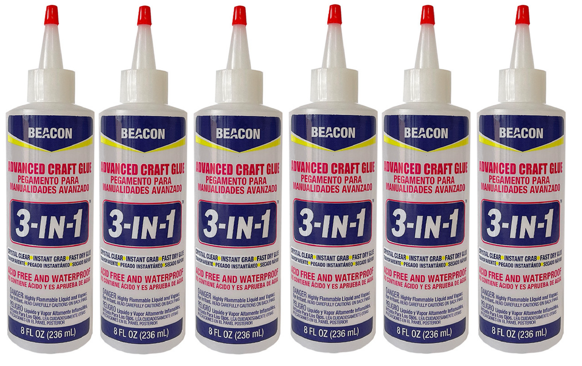 Beacon 3-in-1 Advanced Craft Glue 8oz (4 or 6 pack)
